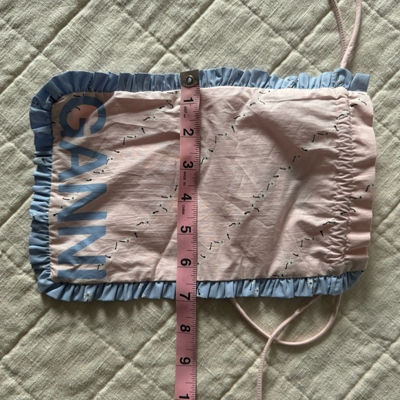 Ganni Drawstring Ruffle Pouch - Picture 5 of 5